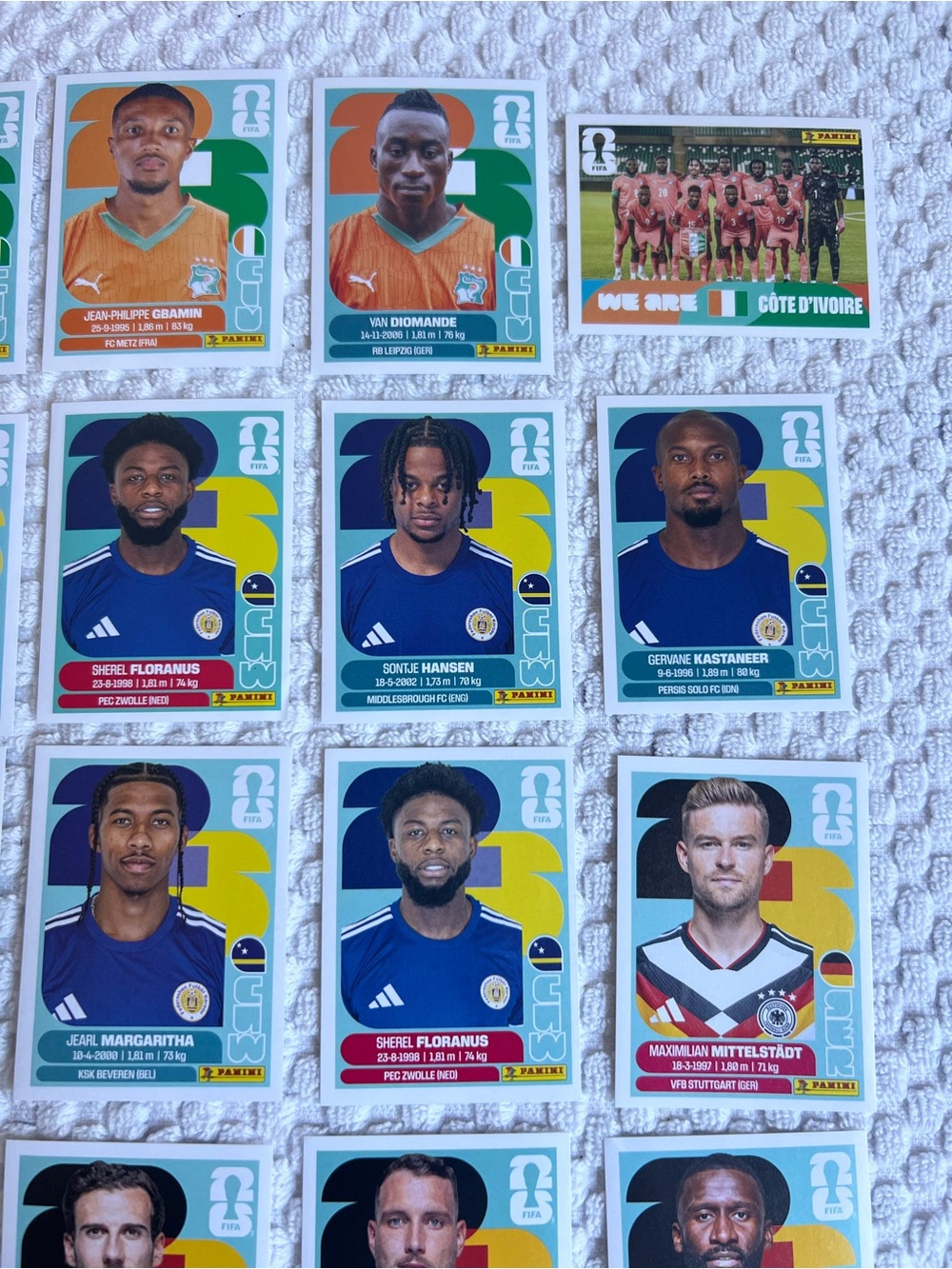 🤶🏼XMAS SALE🤶🏼Lot of 25 Panini World Cup Player Sticker - Picture 3 of 6